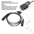 thumbnail image 3 of 2 Way  Earpiece, Sensitive Mic Acoustic Tube Headset Noise Reduction Soft Eartip Portable  For STP8000, 3 of 8