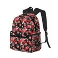 thumbnail image 2 of Vsdgher Rose Flowers Print Unisex Large Capacity Bookbag Schoolbag Casual Daypack for High School/College/Teens/Travel/Work, 2 of 8