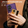 thumbnail image 6 of for Samsung Galaxy S24 Ultra Case Premium Leather RFID Blocking Wallet with Card Holder, Back Flip Cover Kickstand Magnetic Closure Shockproof Heavy Duty Case for Samsung Galaxy S24 Ultra,Purple, 6 of 8