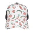 thumbnail image 2 of Picia Fruit Pattern Trucker Hat,Baseball Cap,Sun Protection Cap,Stylish Headwear,Leisure Cap,Outdoor Sports Cap, 2 of 7