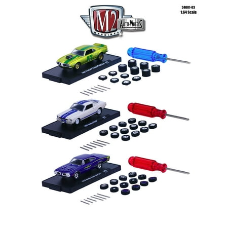 Auto Wheels 3 Cars Set Release 3 IN BLISTER PACK 1/64 Diecast Model Cars by M2