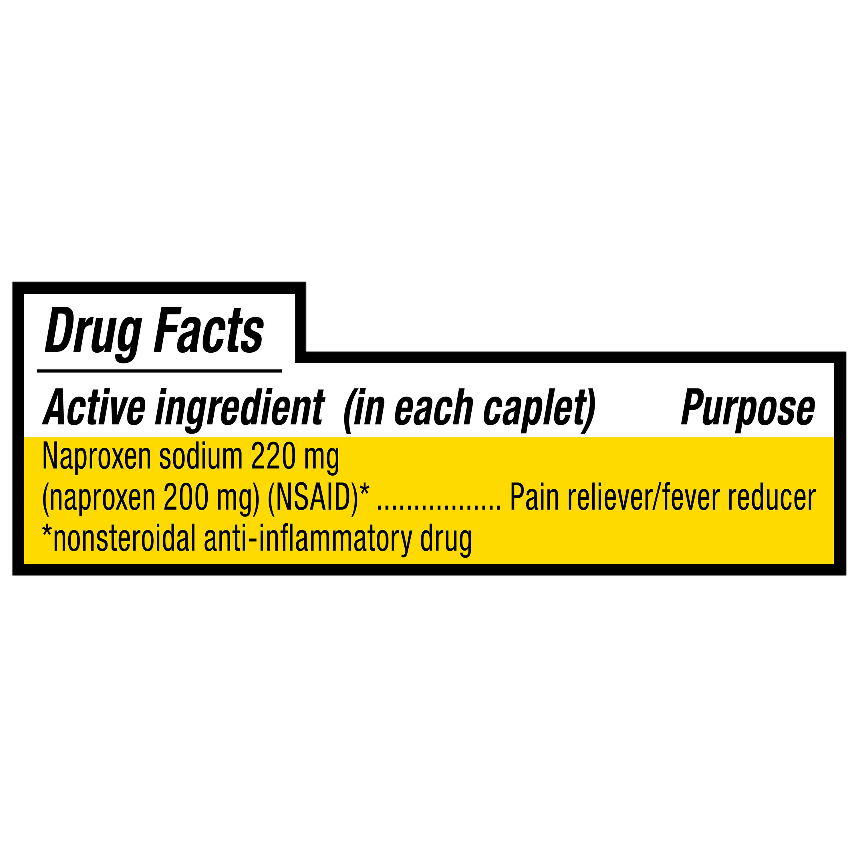 Tabletas de Alivio del Dolor Todo el Día, Naproxeno Sódico, 220 mg, 90 unidades, Tapa Fácil de Abrir, comparable al ingrediente activo de Aleve 6
