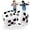 20" (Pack of 2), variant on 13" Jumbo Inflatable Dice - White and Black Giant Dice for Indoor and Outdoor Broad Game, Ludo and Pool Party (Pack of 2)