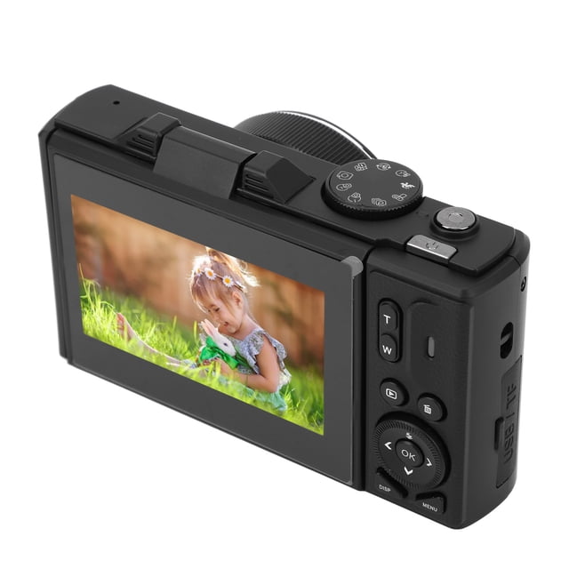Cámara Digital 4K, Cámara Digital Con Enfoque Automático UHD De 64MP, Cámara Compacta Retro Con Zoom De 18X Y Pantalla Abatible De 3 Pulgadas Para Fotografía Vlogging