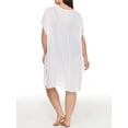 thumbnail image 2 of Women's Anne Cole PC54101 Plus Size Live In Color Easy Tunic Cover Up (White 18-20), 2 of 2