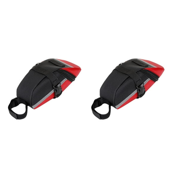 UPGRATOR Raindrops 2pcs Bike Bags for Bicycle Rear Rack Waterproof Trunk Saddle Seat Bag Carrier for Travel Outdoor Red