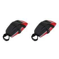 UPGRATOR Raindrops 2pcs Bike Bags for Bicycle Rear Rack Waterproof Trunk Saddle Seat Bag Carrier for Travel Outdoor Red