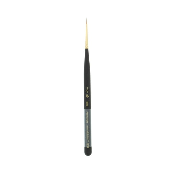 Princeton Brush Mini-Detailer Synthetic Sable Brush, Round, 2/0