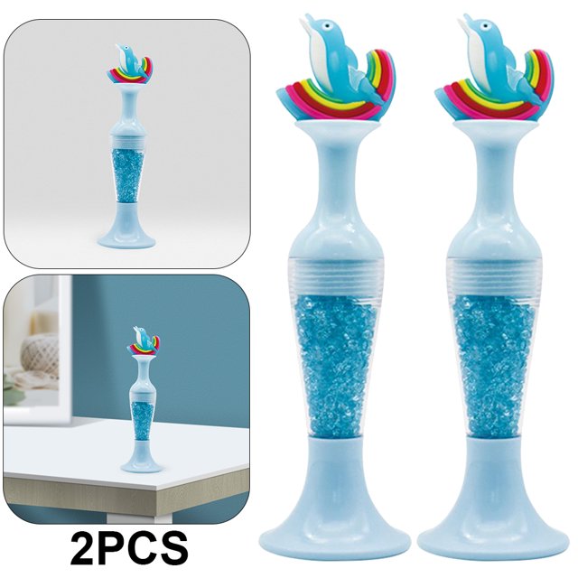 2 (delfín Con Diamante Azul) Florero LED Punteador Herramienta Pintura Diamantes