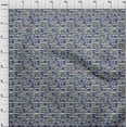 thumbnail image 4 of oneOone Cotton Cambric Medium Blue Fabric Tropical Animal Sewing Material Print Fabric By The Yard 42 Inch Wide, 4 of 5