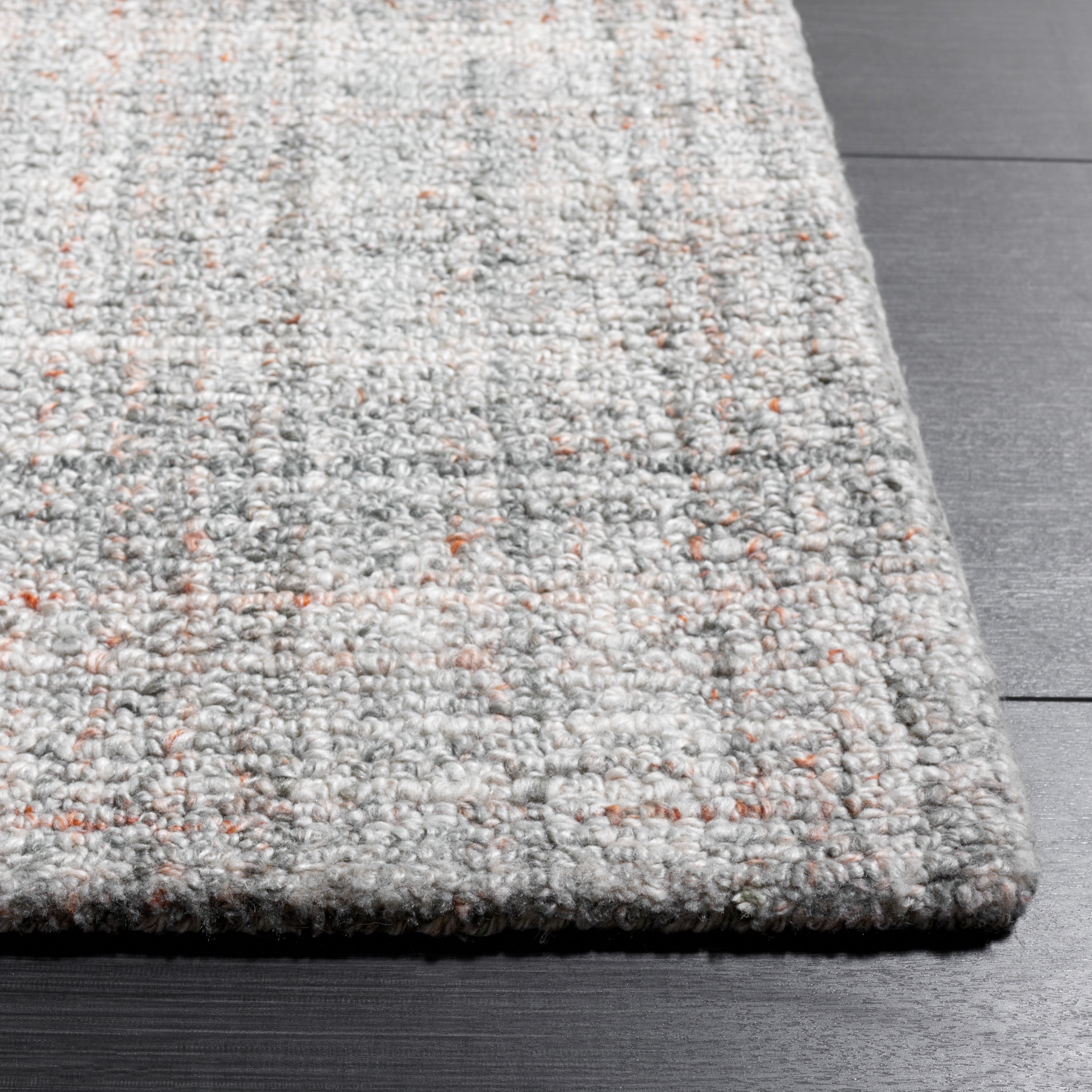 SAFAVIEH Abstract Irene Striped Area Rug, Grey/Rust, 3' x 5'