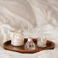 thumbnail image 6 of Uxcell 9" Square Wood Serving Tray Decorative Platter Home Kitchen Candle, Brown 2 Pack, 6 of 7