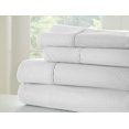 thumbnail image 2 of Merit Linens Luxury Hotel Quality Soft Embossed Checker 4 Piece Bed Sheet Set - Full - White, 2 of 2