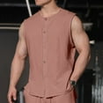 thumbnail image 2 of JTieacloth Top for Men Loose Fit Men Slim Fit Breathable Sleeveless Casual Tank Top, 2 of 5