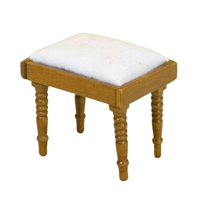 Taburete para , Muebles en Miniatura, Juguete para Juego de Imitación para , Mini Juguetes Creativos de Madera para El Desarrollo, Marrón Salvador Escena de casa de muñecas en miniatura