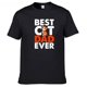 thumbnail image 1 of Camiseta "El mejor papá gato de la historia", camisetas casuales de algodón, camisetas de moda, camisetas de fitness, camisetas unisex de gran tamaño, ropa de calle para hombre, 1 of 6
