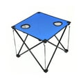 thumbnail image 3 of UPGRATOR Folding Camping Table Blue Portable Picnic Desk for Families 1Pcs, 3 of 6