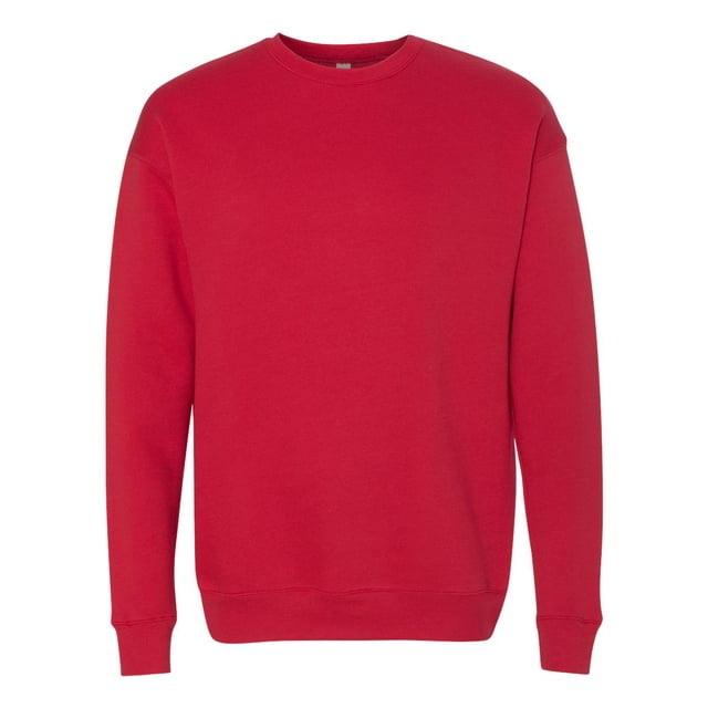 BELLA+CANVAS Chandail à Épaules Tombantes en Molleton pour Hommes, P, Rouge