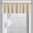 thumbnail image 2 of Ambesonne Tan Valance Pack of 2, Wavy Lines Vertical Swirl, 54"X12", Pale Brown Tan White, 2 of 5