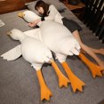 thumbnail image 3 of Gran Ganso Blanco, favorito de verano, sensación fresca, seda de hielo, gran ganso, estilo Bingdou, almohada refrescante, cojín, regalo para el hogar, ganso tonto, 3 of 5