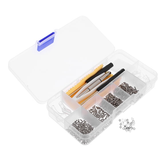 Milisten Glasses Accessories Screws Kit with Portable Screwdrivers for Eyeglass and Sunglass Repairs