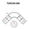 thumbnail image 3 of Tuscan 6 Piece Outdoor Wicker Patio Furniture Set 06e, 3 of 7