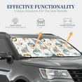 thumbnail image 4 of Fotbe Cute Colorful Animal 2-Piece Car Windshield Sun Shade | Sun Blocker for Car Windshield | Foldable Automotive Interior Accessories for Sun Protection-Large, 4 of 7