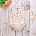 thumbnail image 5 of ATOGUTA Newborn Onesies for Girls Sleeveless Tank Floral Print Romper Bodysuit Outfits Beige, Sizes 0-24M, 5 of 5