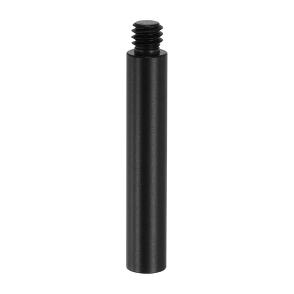 Uxcell 2" Metal Extension Rod, 1/4"-20 Female to Male Thread 0.31" Rod Aluminum Alloy Lightweight Stabilizer Accessory Mount Tripod Extender Tube for Tripod DSLR Action Cameras, Black