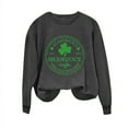 thumbnail image 4 of Tponi St Patricks Day Womens Shirts Crew Neck Top Long Sleeve Shamrock Multicolor Women S.T Patrick Day Shirt XL, 4 of 4