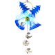thumbnail image 2 of Injueey Pequeña campana colgante árbol de Navidad plástico Navidad pequeña campana colgante para decoración del hogar Kits de decoración para fiestas Azul Injueey HA002215-02, 2 of 6