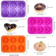 thumbnail image 3 of 3 Pack Non-Stick Silicone Donut Molds For Making Donuts, Muffins, Cupcakes, Bagels, 3 of 5