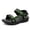 Camouflage, variant on Wagiet64; Big Boys' Shoes Skid-Resistant Sport Sandals, Open Toe, Flat Heel, Green, 11-11.5 Years