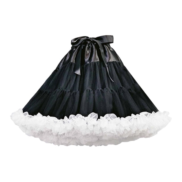 Falda de enagua para mujer, media combinación para baile, boda, juego de rol, vestido, fiesta
