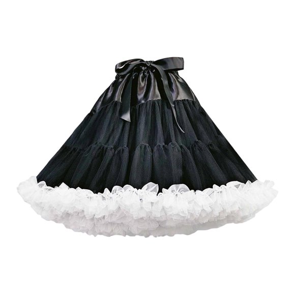 Falda de enagua para mujer, media combinación para baile, boda, juego de rol, vestido, fiesta