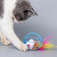 thumbnail image 1 of Typpkmm Cage Rat Happy Toy with Plush Simulation Color Mouse Fun, 1 of 6