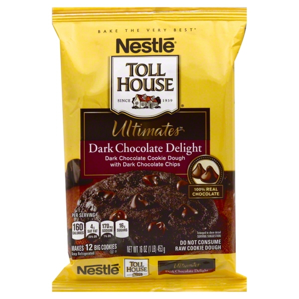 Nestle Toll House Ultimates Dark Chocolate Delight Cookie Dough, 16 Oz