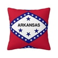 thumbnail image 1 of ZICANCN Decorative Throw Pillow Covers , America Usa Arkansas State Flag Couch Sofa Decorative Knit Pillow Covers for Living Room Farmhouse 22"x22", 1 of 8