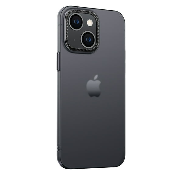 SaniMore for iPhone 14 Plus 6.7" Ultra-Thin Translucent Frosted Case, Rugged PC Back [Not Yellowing Technology] Full Body Protective Case for iPhone 14 Plus Women Men, Black