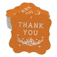 thumbnail image 1 of Inkdotpot Real Silver Foil Bracket Shape Paper Hang Tags Thank You Bridal Shower Favor Tags Pack Of 100, 1 of 7