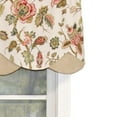 thumbnail image 2 of Gianna Petticoat 3in Rod Pocket Contrast Bottom Fabric Valance 50in x 15in by RLF Home, 2 of 2