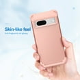 thumbnail image 6 of Dteck Case for Google Pixel 7,Shockproof Rubber Armor Silicone Rugged Case Hybrid Hard Back Phone Cover,Rosegold, 6 of 6