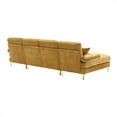 thumbnail image 7 of U-Shape Sectional Sofa with Pillows, Large Chenille Fabric 6-Seater Sofa with Metal Legs and Soft Paded Seat, Modern Accent Sofa Couch for Living Room Apartment Large Space, 7 of 7