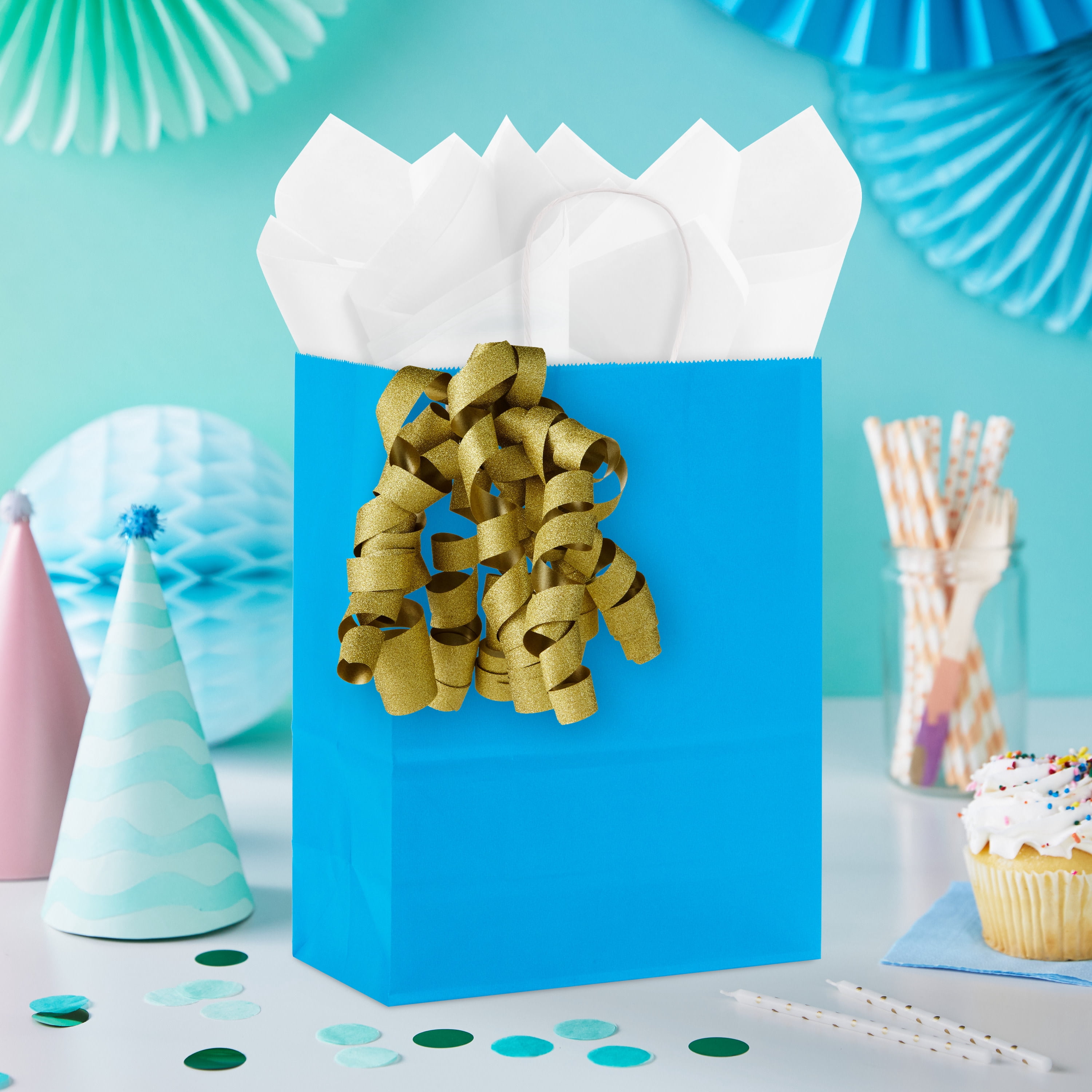 Hallmark Gift Bow (Sparkly Gold Cascading Ribbon)