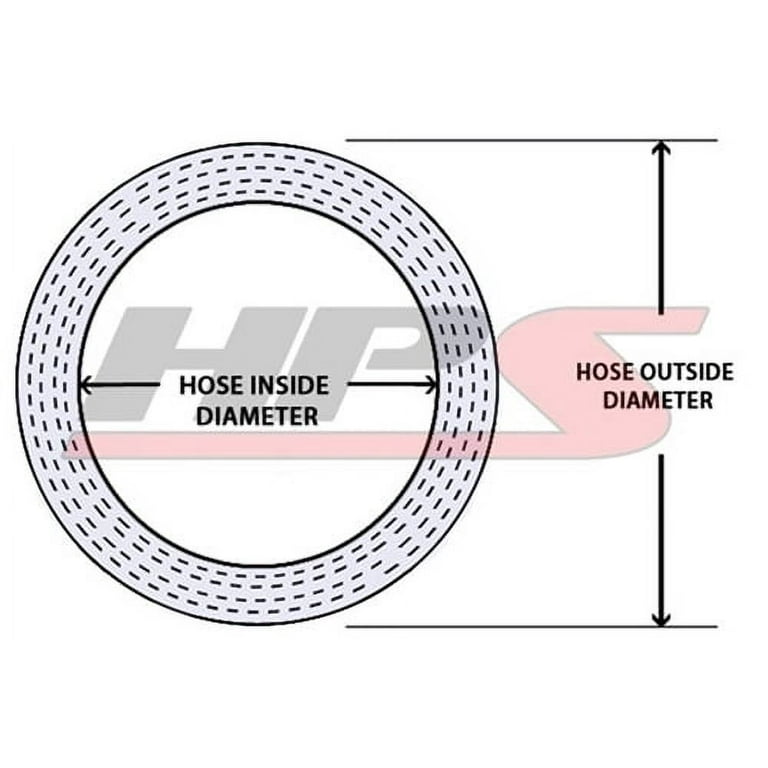 HPS HTSC-200-BLK 2 ID 3 4-ply Black Silicone Coupler Hose 