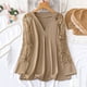 thumbnail image 5 of Ropa para adolescentes,Blusa de mujer con cuello en V, manga larga, encaje calado, informal, de poliéster, para usar en casa, sopatenor, 5 of 9