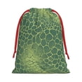 thumbnail image 3 of Super Soft Fabric Gift Bag Contraction Free Bag Mouth Pull Rope Design Red Ribbon Mouth For The Festival Snake Skin Print Style Lightgreen_4 Small, 3 of 8