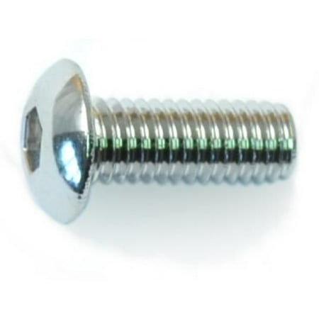 

#10-32 x 1/2 Polished 18-8 Stainless Button Head Socket Cap Screws (10 pcs.)