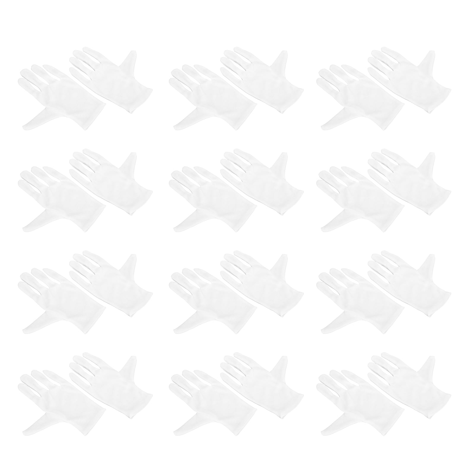Cotton Gloves,12 Pairs White Cotton Safety Gloves Work Gloves Proven Performance