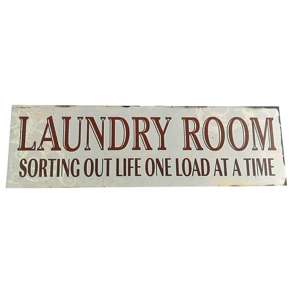 WRISTBIQUE Laundry Sign Room Wall Signs Wooden Decor Plaques Farmhouse Hanging Plaque Door Vintage Rustic Bathroom Wood Art Wash